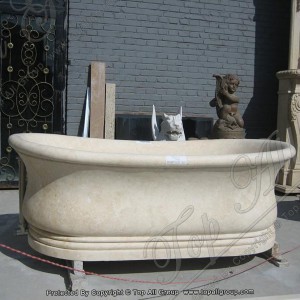 Yellow Marble Bath Tub for bathroom TABT-009