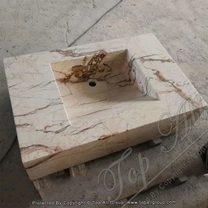 Gul marmor tvättställ TASS-037