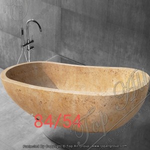 Yellow Marble Free Standing Bathtub TABT-030