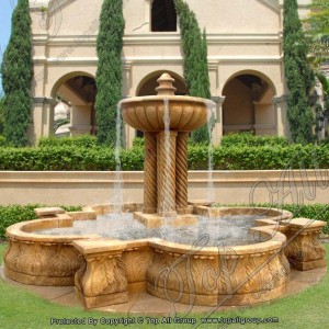 Yellow Marble Garden Water Fountain TAGF-31