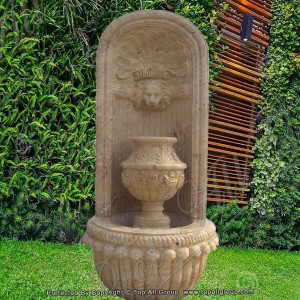 Yellow Sandstone Garden Home Wall Fountain TAGF-83