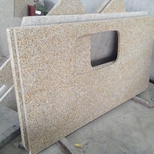 China Yellow Rust granite countertop Vanity Top