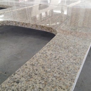 I-China Yellow Rust granite countertop Vanity Top