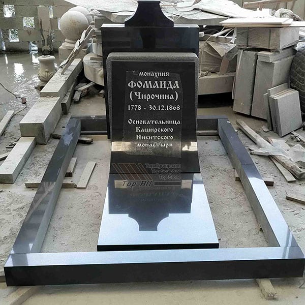 Russian Style Granite Tombstone Headstone TATBS-006 Featured Image