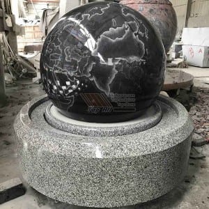 Online Exporter Yellow Marble Flower Vase - Stone Ball Fountain TASBF-003 – Top All Group