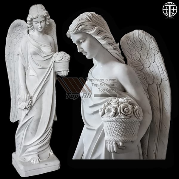 Wholesale Modern Head Bust Statue -
 Life Size Marble Angel Sculpture TPAS-014 – Top All Group