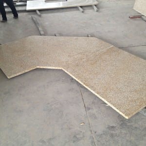 Cina Konéng Rust granit countertop kasombongan Top