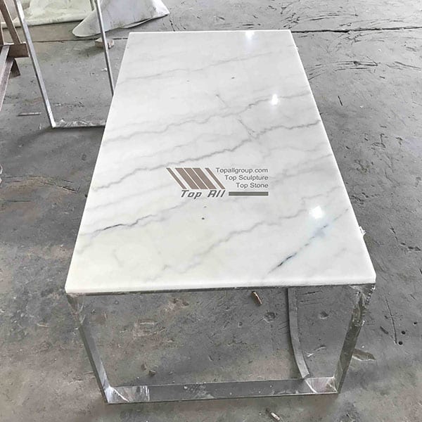 Personlized Products Ice White Quartz Countertop -  Coffee Table TACT-005 – Top All Group