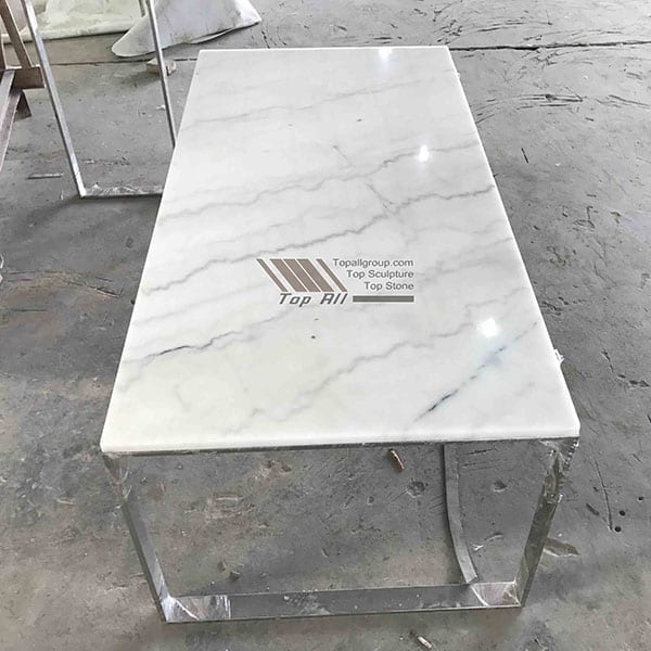 Personlized Products Ice White Quartz Countertop -
  Coffee Table TACT-005 – Top All Group