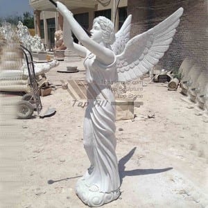 Wholesale Price Stone Veneer - Angels blow the trumpet marble statue TPAS-009 – Top All Group