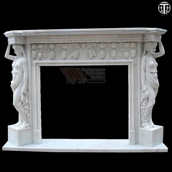 Fast delivery Outdoor Stone Marble Water Garden Fountain -
 Fireplace Mantel TAFM-005 – Top All Group