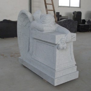 Granite weeping angel statue-027